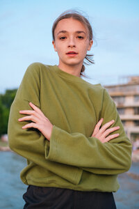 Kord Pullover aus Bio-Baumwolle - MOSS - Touch Me Not Clothing