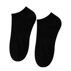 8 Paar Sneaker Socken aus Bio-Baumwolle, schwarz, fair hergestellt in Portugal (EU - flat design by Mareike Kriesten