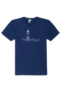 Papierhafen Herren T-Shirt aus Biobaumwolle, Hergestellt in Portugal ILP06 - estate blue - ilovemixtapes