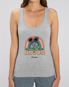 Blumen, Hippie, Regenbogen, Vintage - Damen Top aus Bio Baumwolle - DüsselGreen