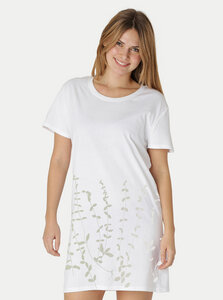 Longshirt Immergrün für Damen - Peaces.bio - handbedruckte Biomode