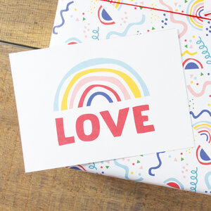 Postkarte Love - Bow & Hummingbird