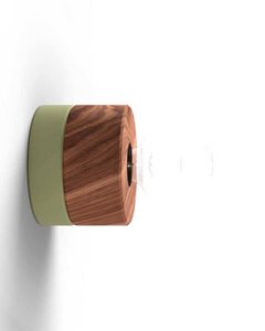Wandleuchte Walnuss Holz angesagte Pastelltöne skandinavisches Design - ALMUT von Wildheim
