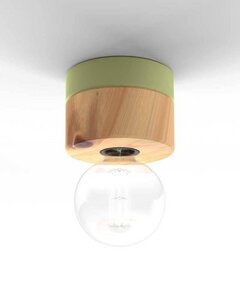 Deckenlampe Zirbenholz angesagte Pastelltöne Zirbenlampe handgemacht - ALMUT von Wildheim