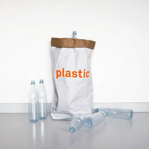 kolor Papiersack zum Recyclen mit Aufdruck PLASTIC - kolor