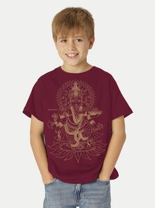 Bio-Kinder T-Shirt Ganesha - Peaces.bio - handbedruckte Biomode