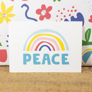 Postkarte Peace - Bow & Hummingbird