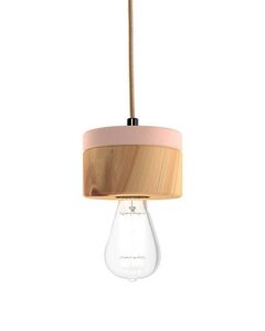 Zirbenlampe • Hängeleuchte aus Zirbenholz und angesagten Pastelltönen - ALMUT von Wildheim