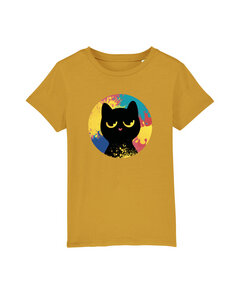 Katze Minko schläfrig | T-Shirt Kinder - watabout.kids