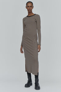 Midikleid gestreift - Ludmilla Long Dress - aus Bio-Baumwolle - Basic Apparel