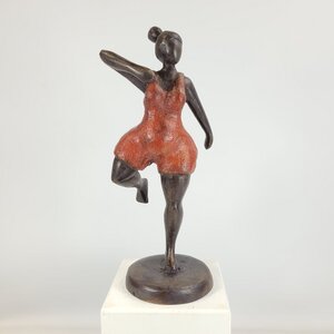 Bronze-Skulptur "Bobaraba Gymnaste" by Alain Soré | 1kg 23cm | Unikate - Moogoo Creative Africa