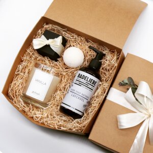 Geschenkset mit Seife | White & Spa Box (S) - givtback