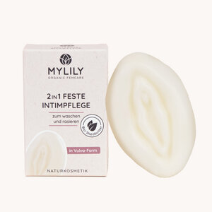 2in1 Intimpflege - Vulva Waschstück mit Bio-Sheabutter - MYLILY - Organic Femcare