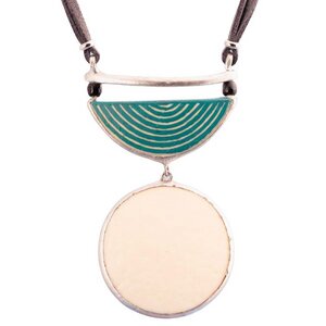 Upcycling Halskette - Ocean - Straußeneischmuck - Mambu Design