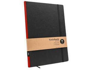 Design-Notizbuch A4 aus 100 % Recyclingpapier „Klassik - SCHWARZ“ - tyyp