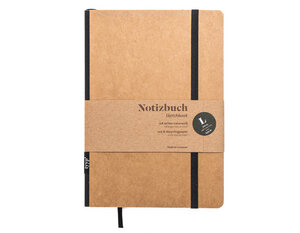 Design-Notizbuch A5 100 % Recyclingpapier „Klassik - CRAFT - Natur" - tyyp