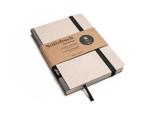 Nachhaltiges Design-Notizbuch A6 aus 100 % Recyclingpapier „Klassik - Recycling Öko“ - tyyp