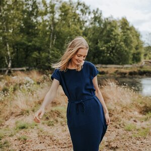 Damen Musselin Kleid aus 100% Bio-Baumwolle ELIN - NORDLICHT