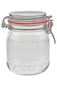 Bügelglas - klar - Einmachglas in verschiedenen Größen - FetteBeute