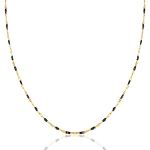 Bunte Kette mit Perlen im BOHO Stil in ca. 44 cm x 1,7mm (inkl. 5 cm Verlängerungskette) von Elektropulli - ELEKTROPULLI