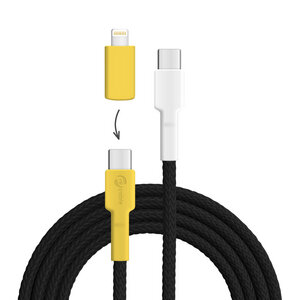recable Ladekabel USB-C zu Lightning (iPhone-kompatibel) mit USB-C-Adapter - Recable
