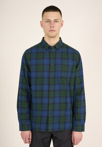 Flanellhemd Karriert - Light flannel checked custom fit shirt - aus Bio-Baumwolle - KnowledgeCotton Apparel