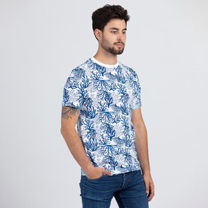Koralle – T-Shirt für Herren mit Korallen-Allover-Print - Lexi&Bö