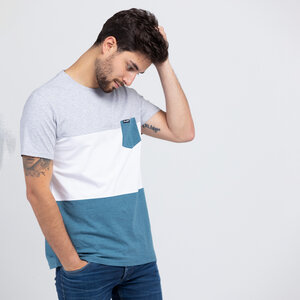 Herren Pocket T-Shirt dreifarbig - Lexi&Bö