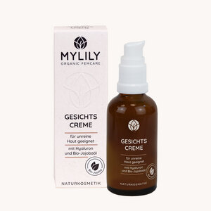 Gesichtscreme für unreine Haut - mit Hyaluron - MYLILY - Organic Femcare