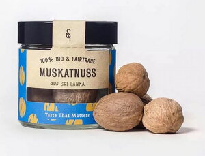 Muskatnuss - ganz - 4 Stück - Bio Gewürz von SoulSpice - SoulSpice
