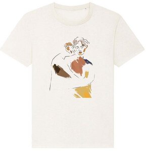 Artdesign - Biofair- Recyceltes Biobaumwollshirt in off white / Love is Love - Kultgut