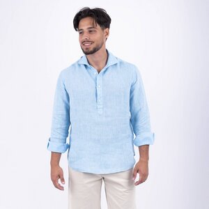 BIARRITZ Leinen Popover Hemd - Panareha