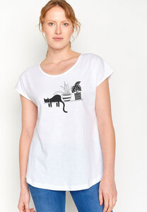 Animal Cat Window Cool - T-Shirt für Damen - GREENBOMB