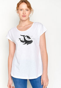 Animal Flying Whale Cool - T-Shirt für Damen - GREENBOMB