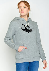 Animal Flying Whale Chipper - Hoodie für Damen - GREENBOMB