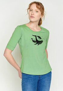 Animal Flying Whale Deep - T-Shirt für Damen - GREENBOMB