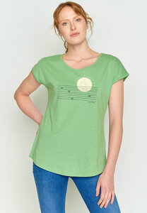 Bike Sunrise Lines Cool - T-Shirt für Damen - GREENBOMB