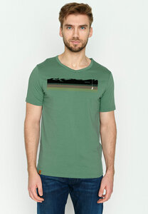 Nature Mountain Stripes Peak - T-Shirt für Herren - GREENBOMB