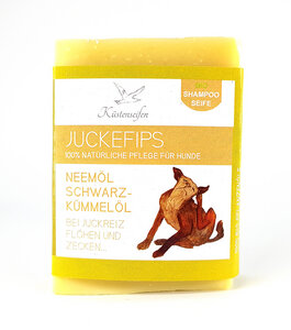 Bio-Hundeseife "Juckefips"/ Shampooseife / Fellseife für Hunde - Küstenseifen Manufaktur