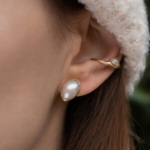 Perlen Ear Cuff | Ohrring Unikat - Nella & Sina