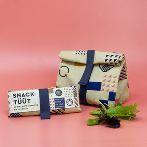 Lunchbag Kunstdruck / Snackbeutel / Inlay plastikfrei hält frisch - umtüten