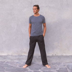 ROCKY MELANGE - Männer - körpernahes T-Shirt für Yoga aus Biobaumwolle - Jaya