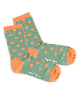 Premium Socken Peach Love aus Biobaumwoll-Mix - DillySocks