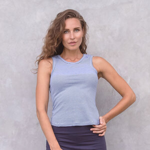 TORONTO - Damen - gestreiftes Top aus 100% Biobaumwolle für Yoga und Freizeit - Jaya