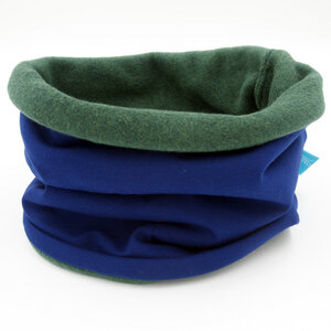 winterfester Loop, uni verschiedene Farben aus Bio-Baumwolle Jersey mit Fleecefutter - bingabonga