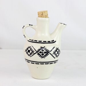 Ölkännchen aus Keramik mit Korkstopfen, Tunesien - Mitienda Shop