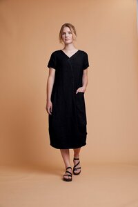 Kleid Fula aus umweltfreundlichem, europäischem Leinen - Elemente Clemente