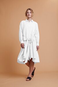 Kleid Jaora aus umweltfreundlichem, europäischem Leinen - Elemente Clemente