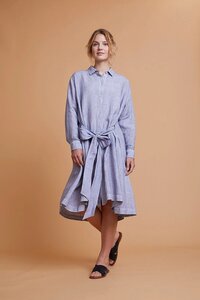 Kleid Jaora aus umweltfreundlichem, europäischem Leinen - Elemente Clemente