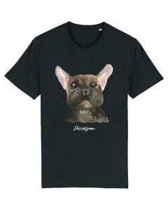 Bulldogge, Dunkler Hund, Frenchie Tshirt aus Bio Baumwolle - DüsselGreen